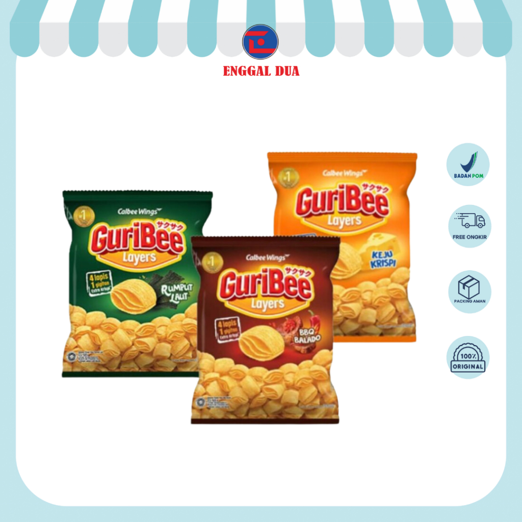 

Guribee Snack Keju Crispy 65gr & BBQ Balado 68gr