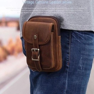 Tas Tempat Hp Pria Kulit Sapi Asli Premium - Tas Pinggang Kulit Asli