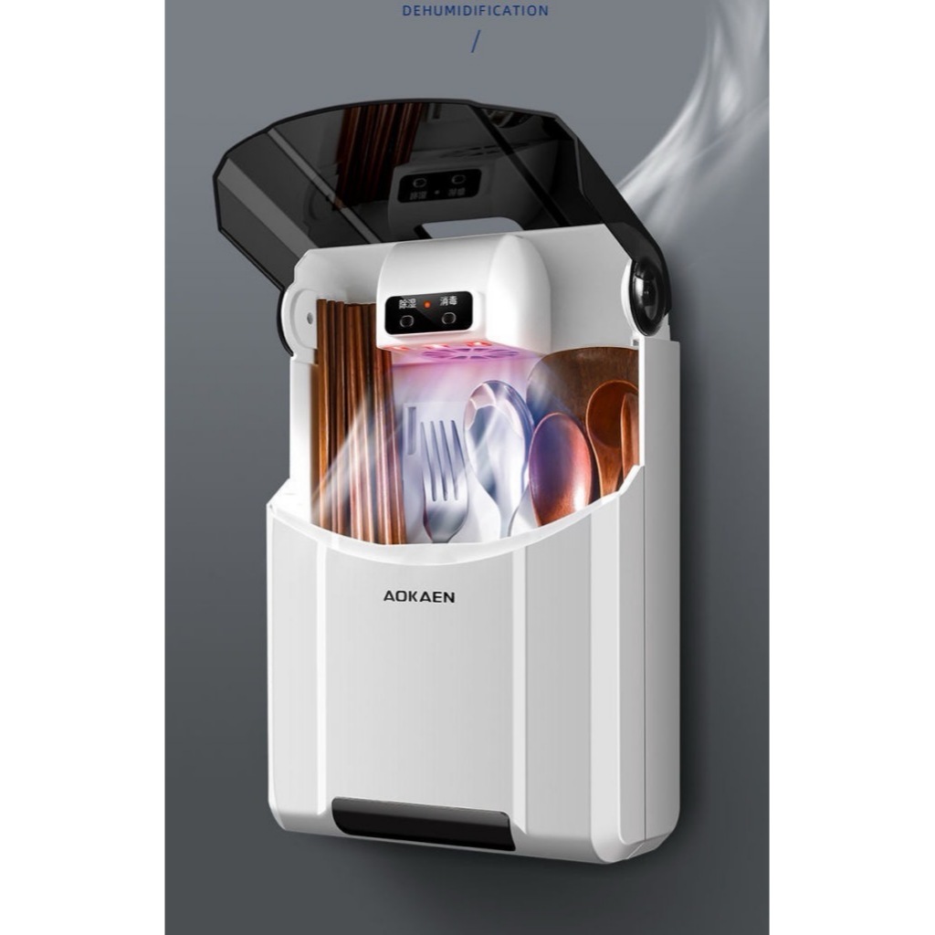 Tempat Sendok Garpu Sumpit Dengan Tutup Rak Wadah Dapur Tertutup / Rak Sendok Garpu