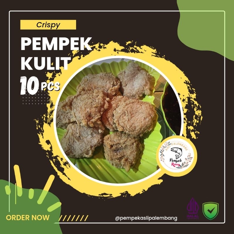 

Pempek renay candy vico empek empek kulit crispy palembang asli paket isi 10 pcs + cuko premium