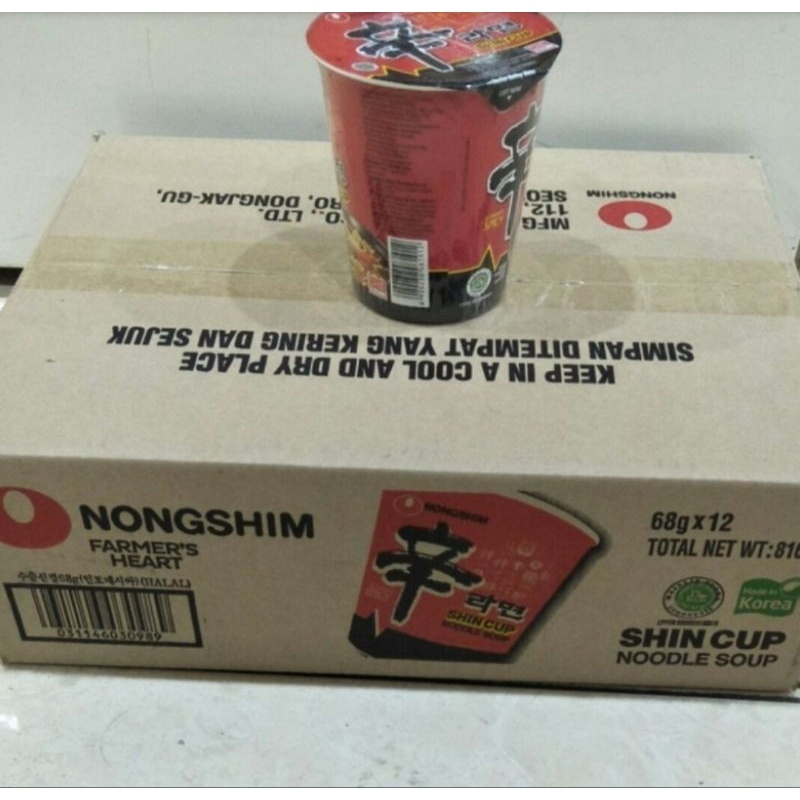 

Shin ramyun 68gr x 12 cup