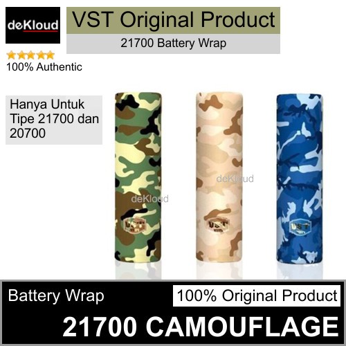 21700 Camouflage Battery Wrap | baterai batre batere pembungkus 20700