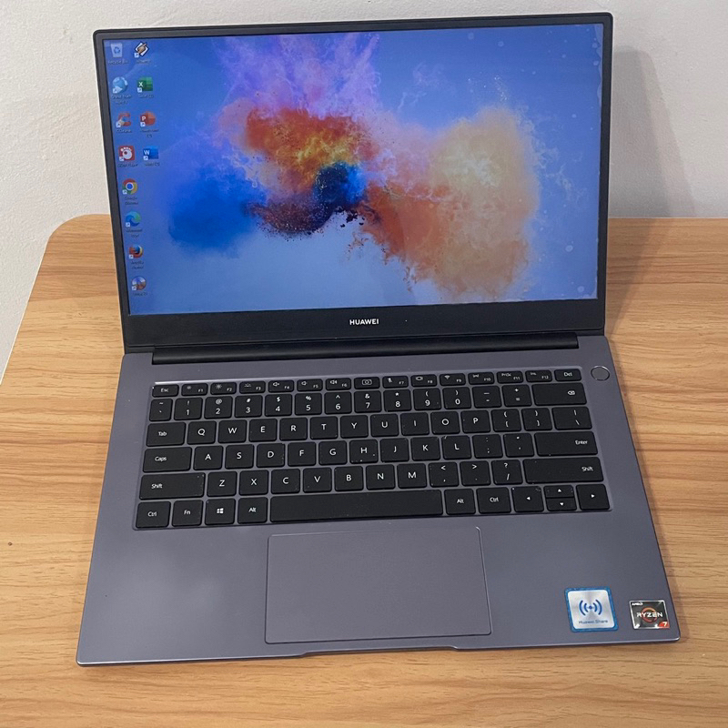 Laptop huawei Matebook D14 Ryzen 7 Mulus setara core i7 gen 10 ngebut mantap