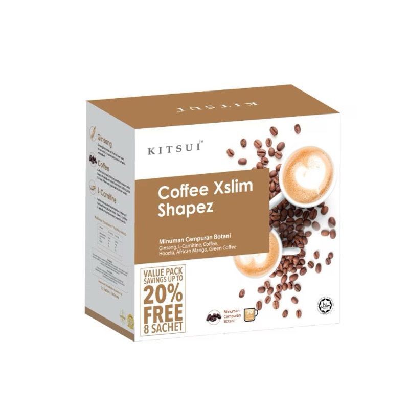 Kitsui Coffee XSlim Shapez 17's x 15g