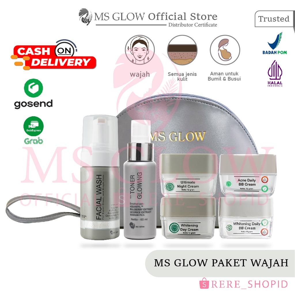 1 PAKET MS GLOW FREE POUCH / MS GLOW PAKET