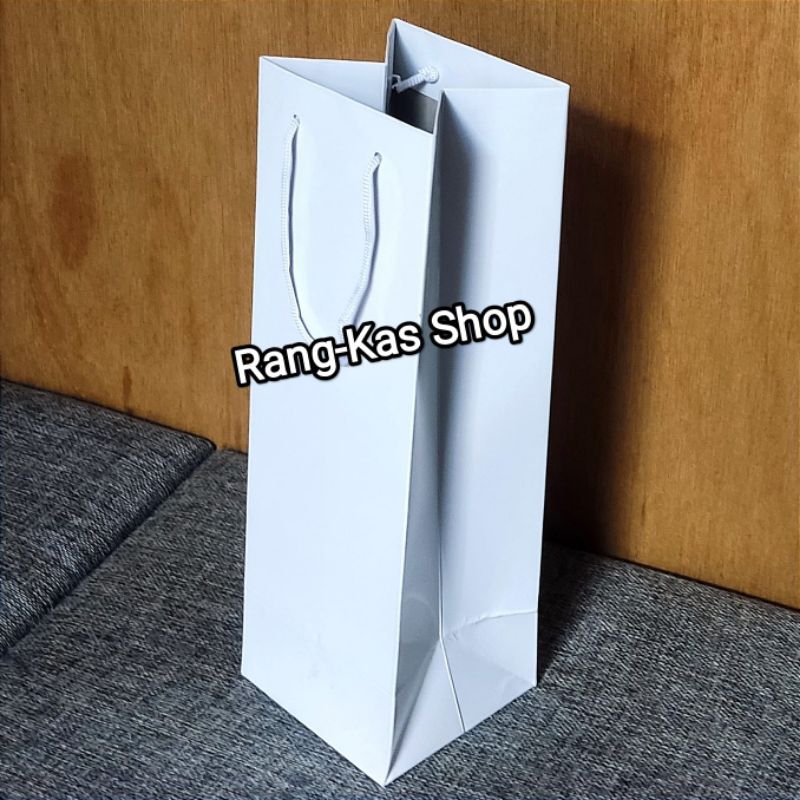 

Paper bag Botol Wine / Madu ivory Putih