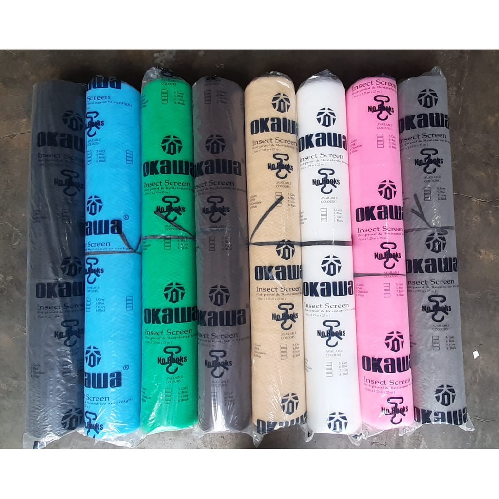 KAWAT NYAMUK PLASTIK KAIN / KASA NYAMUK PVC / INSECT NET HDPE / Ventilasi Udara Lubang Angin