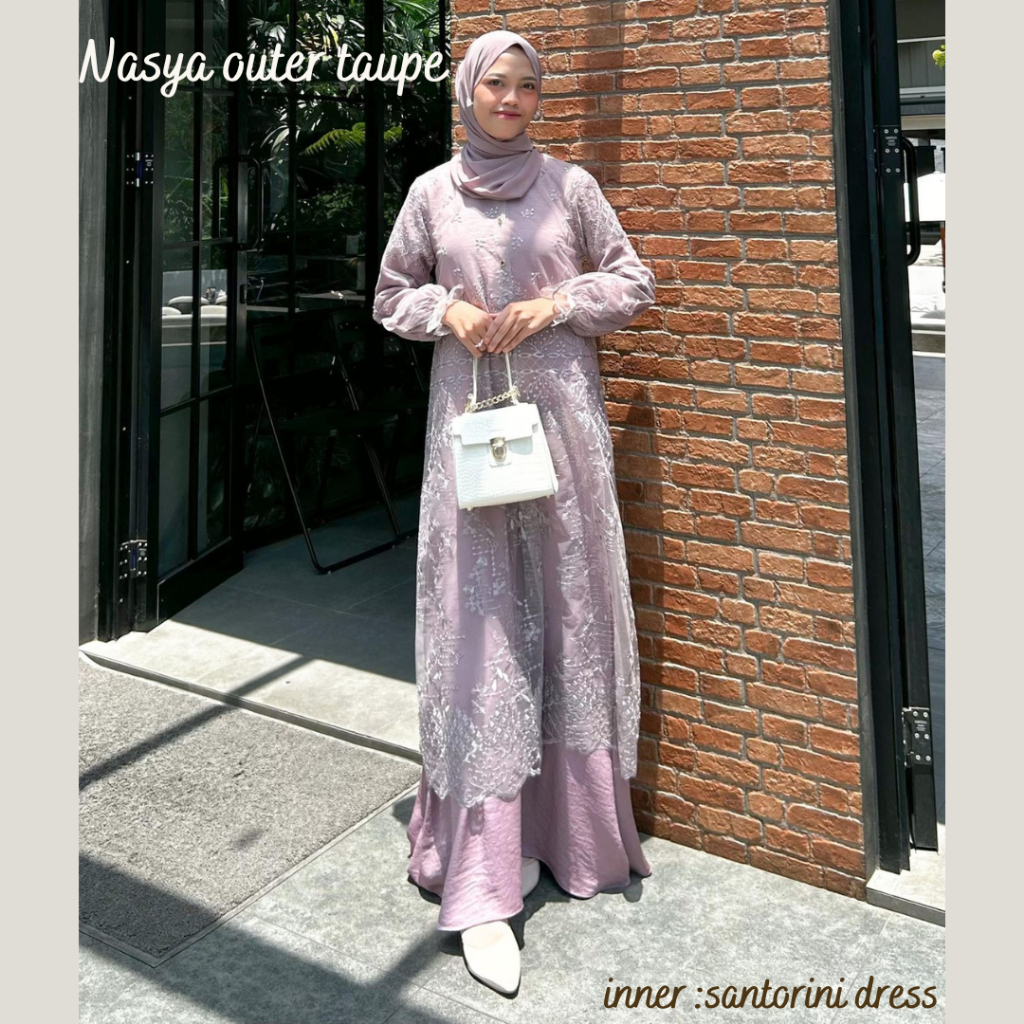 Nasya Outer Brukat Kondangan Panjang Tile House of Amee