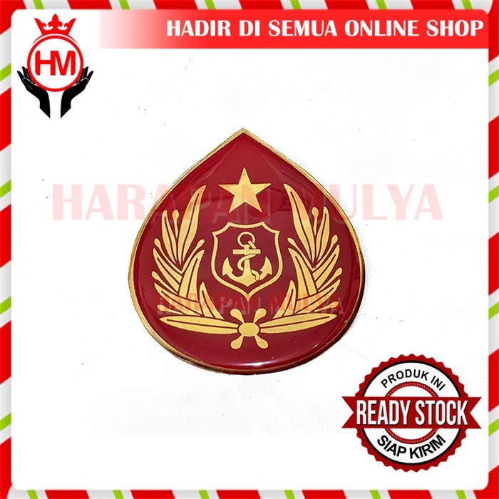 Emblem Pet Pelayaran Merah Emblem Topi Pet Pelayaran - Harapan Mulya