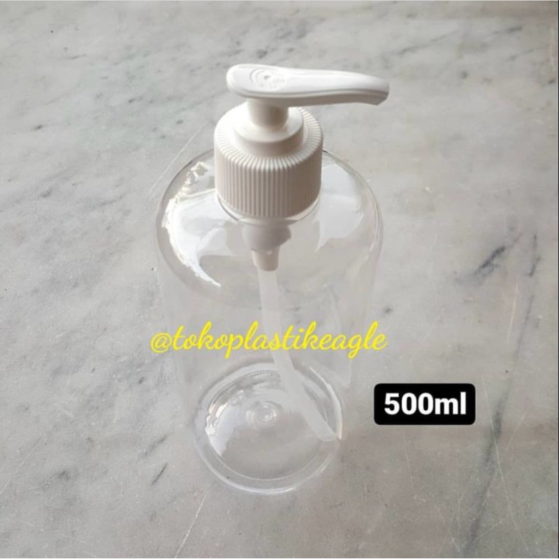Botol Pump Bening 500ml