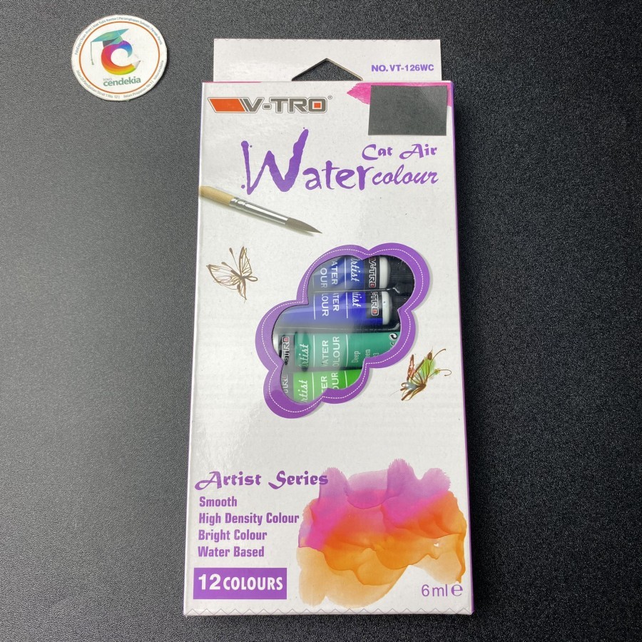 

Cat air / Water Color V-TRO Artist Series 12 Warna x 6ml