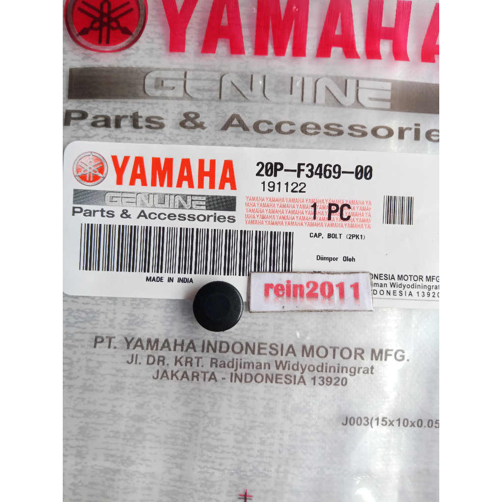 KARET TUTUP BAUT SPION STANG R15 V2 R15 VVA V3 R25 USD ASLI ORI YAMAHA 20P F3469 00
