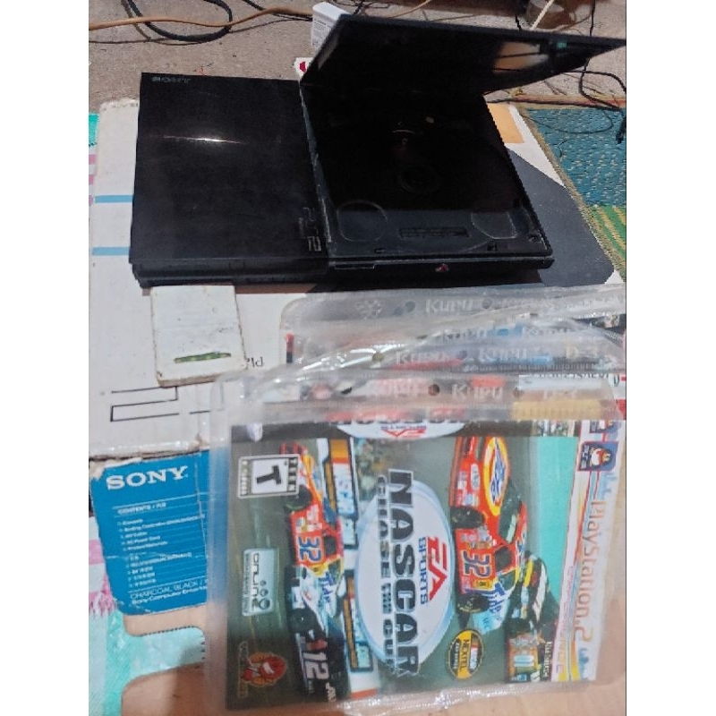 ps2 slim seri9 ori optik kaset stik2 +8mb
