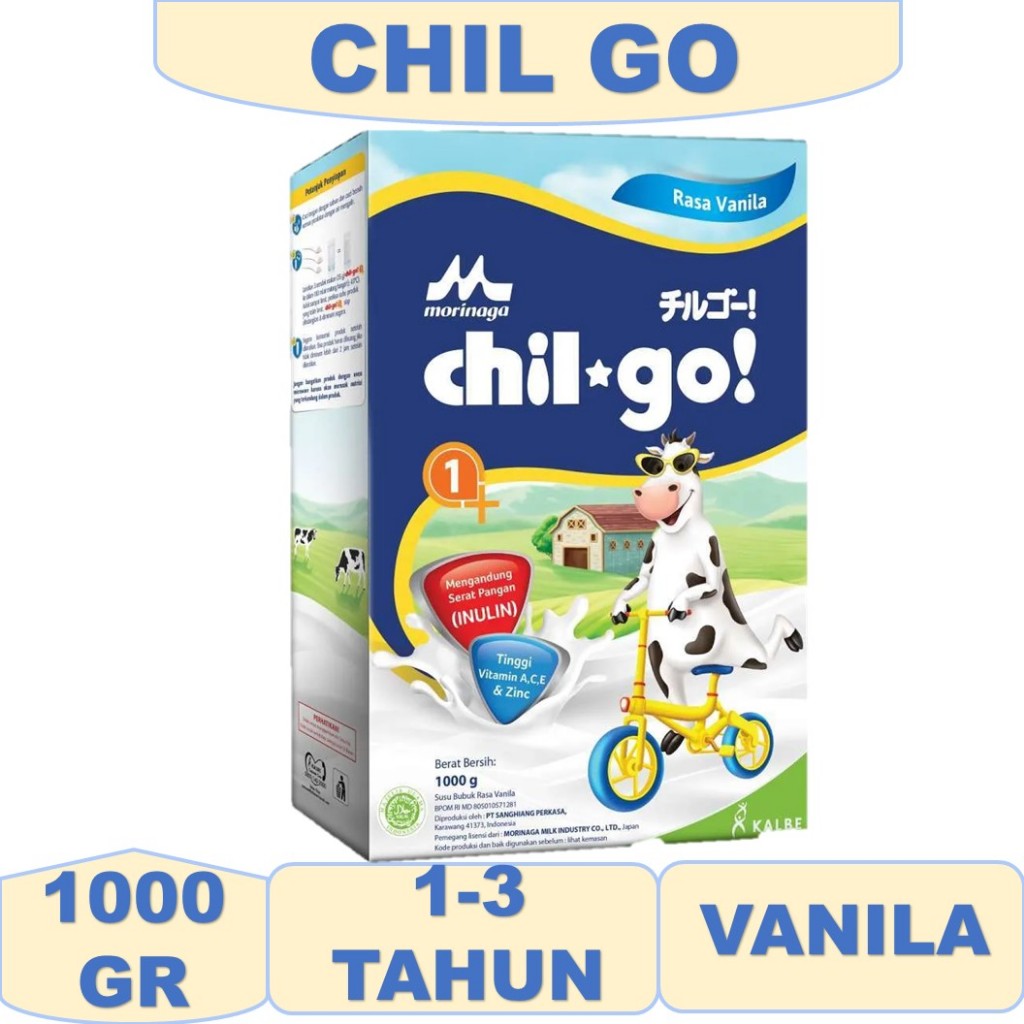 

SUSU CHIL GO 1+ 1000gr rasa vanila susu chilgo 1kg - de snop