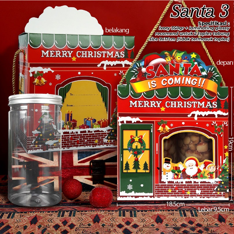 

BOX KUE NATAL / BOX SANTA NATAL