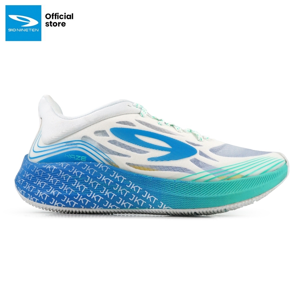 910nineten sepatu lari HAZE VISION SE JAKARTA - PUTIH/BIRU