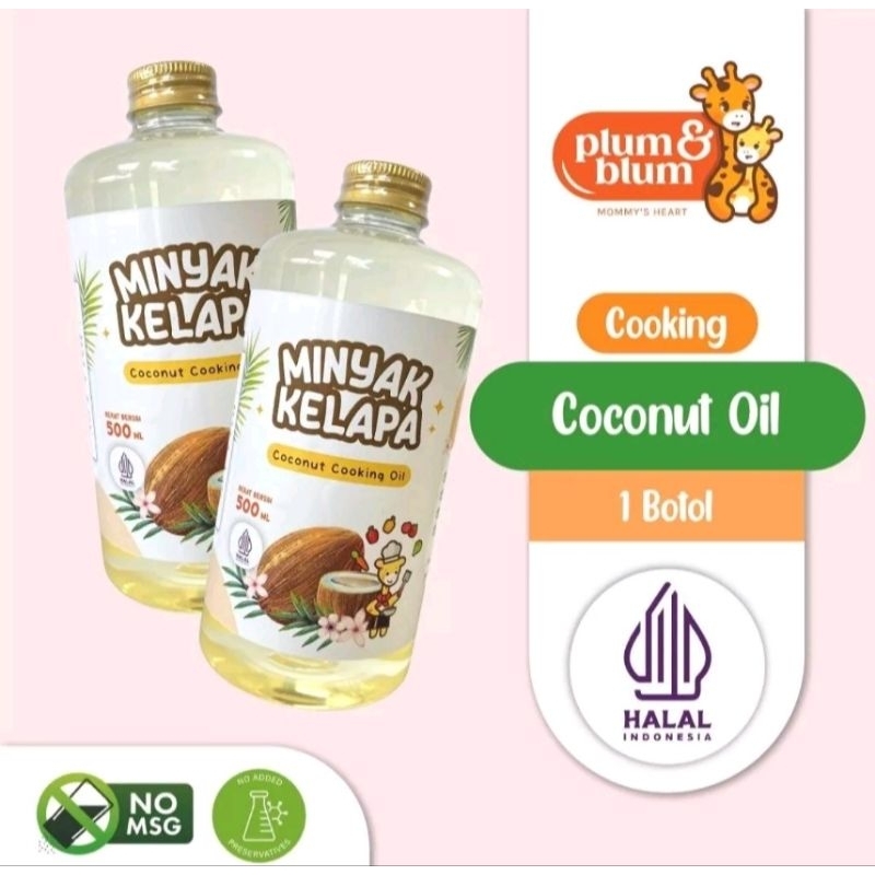 

Plum & Blum Coconut Cooking Oil Minyak MPASI BB Booster - 500 gram