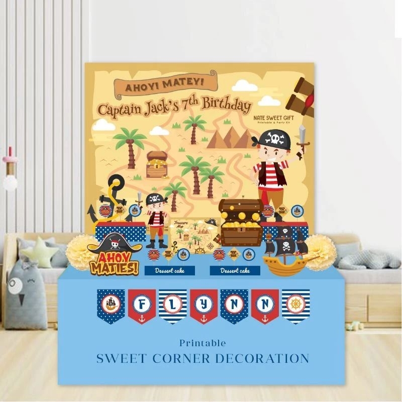 

NEW Paket Dekor Sweet Corner Birthday PIRATE