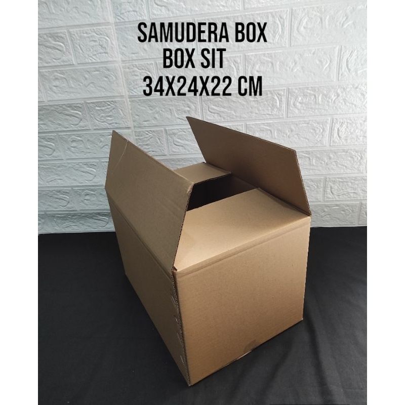 

kardus karton uk. 34x24x22 cm... ST(SHEET) SINGGLE WALL POLOS