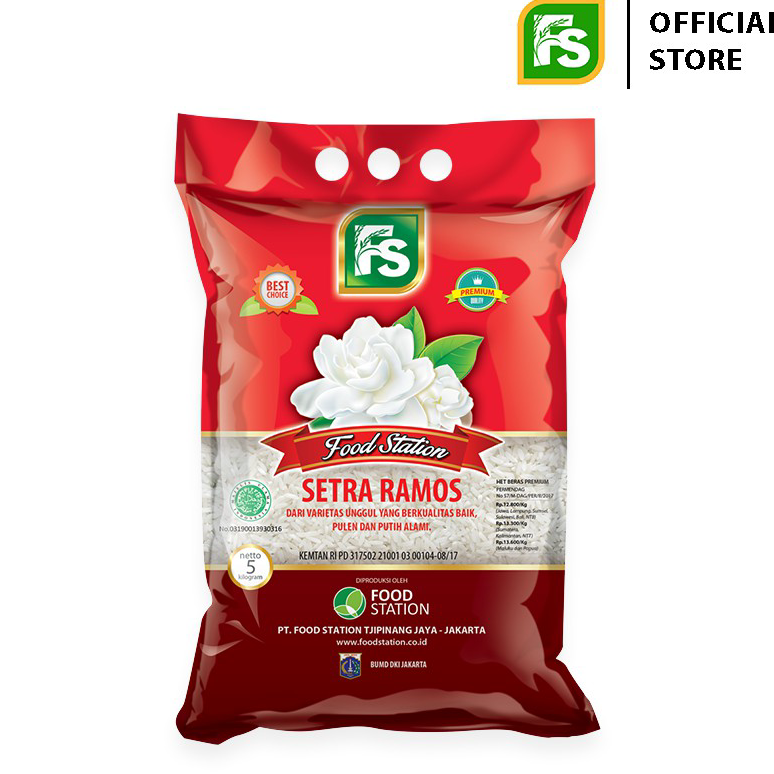 

NBKH5043 [KODE 77] Food Station - Beras Melati Setra Ramos 5 Kg