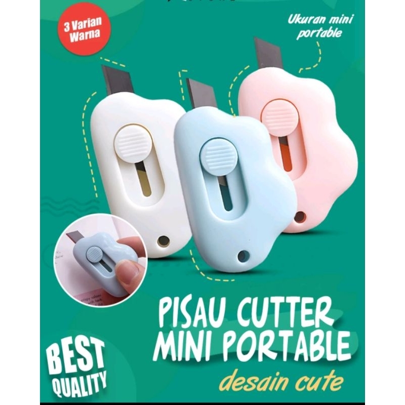 

PISAU CUTTER MINI MODEL AWAN / PISAU MINI PEMBUKA PAKET / PISAU PEMOTONG KERTAS / PISAU UNBOXING PAKET