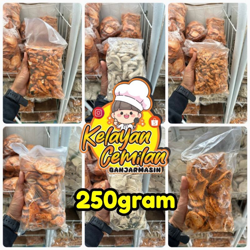 

Basreng Stik & Pipih 250gram Bandung | Super Pedas Jeruk Purut - Pedas Sedang Daun Jeruk - Original Daun Jeruk