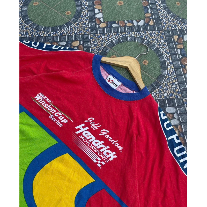 Tee Nascar Winston Cup Tag Chase VTG1999 Nutmeg mills made in 🇺🇸