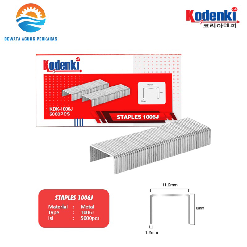 

Isi Staples paku Tembak Kodenki 1006J Refill Stapler Gun 1006 J Kodenki