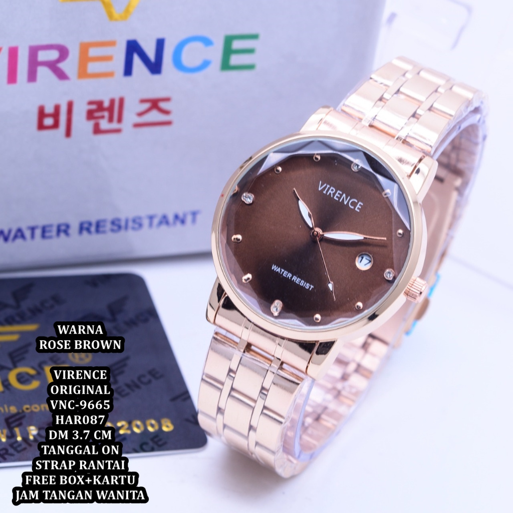 JAM TANGAN WANITA VIRENCE ORIGINAL VNC-9665 JAM TANGAN WANITA TERBARU / JAM TANGAN WANITA TERMURAH /