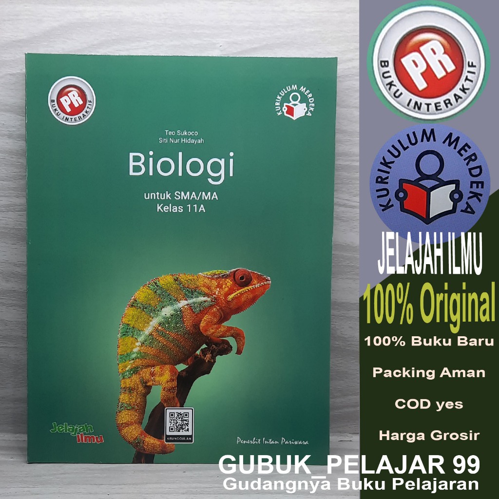Buku Interaktif PR BIOLOGI 11A Kelas 11 Semester 1 SMA/MA Kurikulum Merdeka Penerbit Intan Pariwara