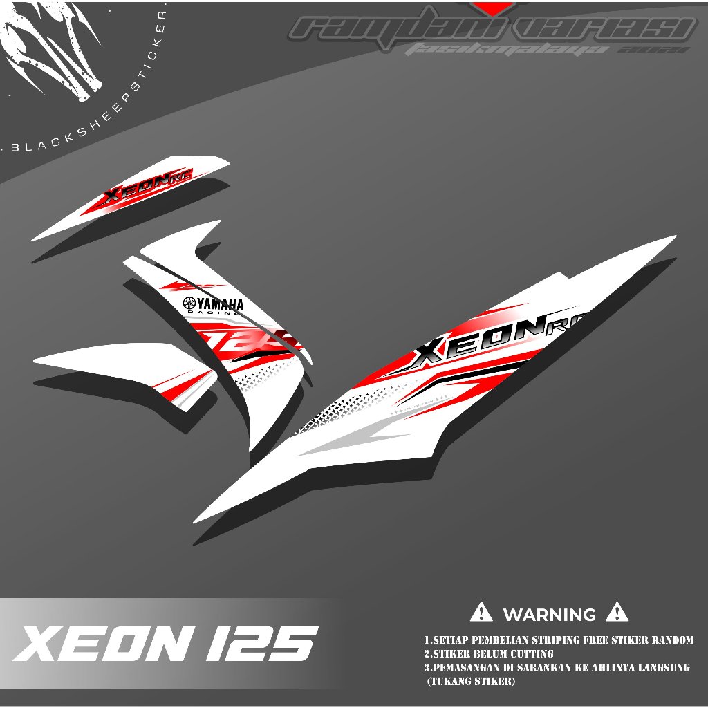 STRIPING XEON RC - STRIPING XEON CARBU - STIKER XEON