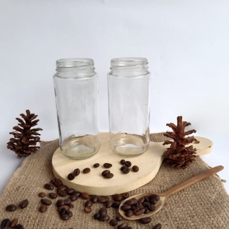 Botol / Toples Jar Kaca 500ml, Dengan Tutup , Jar Kaca 500ml