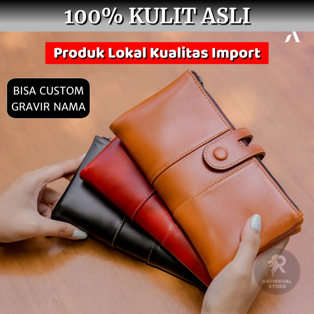 Dompet Lipat Kulit Wanita Branded Original Premium Keren Terbaru Alona Geisha Walet Dompet Panjang H
