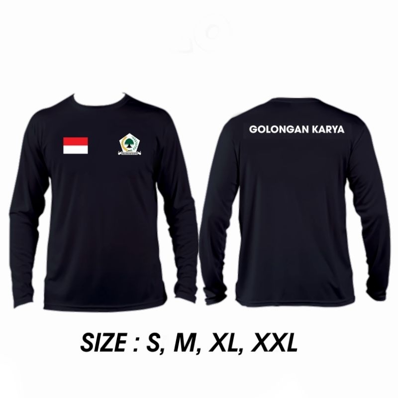 KAOS PANJANG LONGSLEVE PARTAI GOLKAR GOLONGAN KARYA || KAOS PARTAI