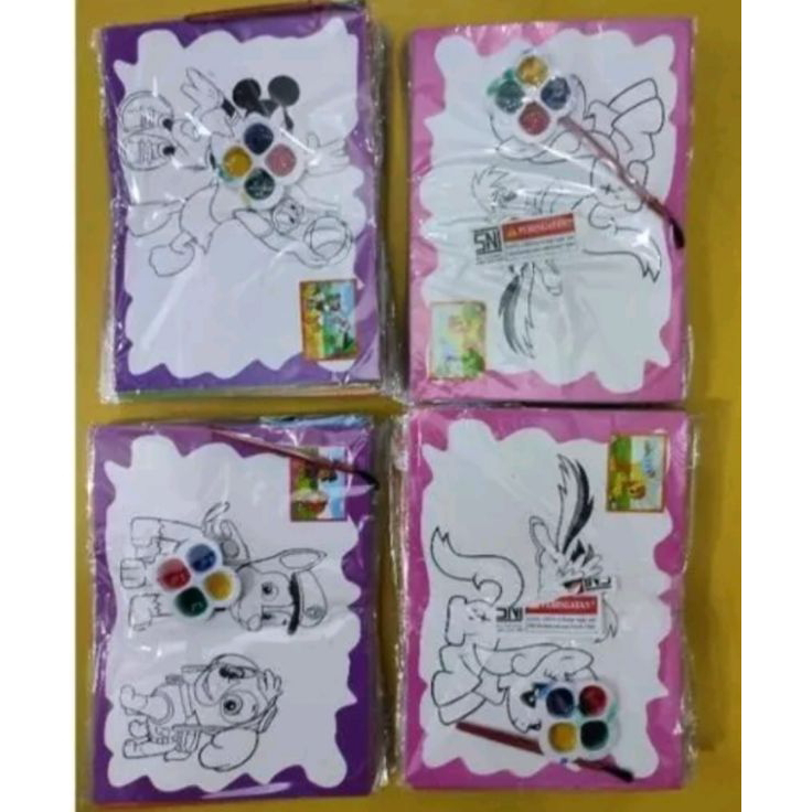 

Grosir Mainan Mewarnai Cat Air 1pack isi 20pcs