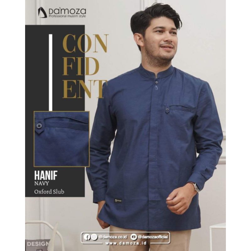 DAMOZA NEW HEMKO TERBARU HANIF KOKO PUTIH HITAM NAVY GREY BEIGE HEMKO KOKO LENGAN PANJANG PREMIUM