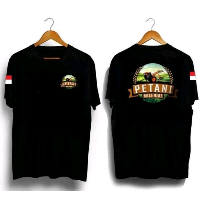 KAOS PETANI MILENIAL BULAT SABLON DTF// KAOS VIRAL PETANI