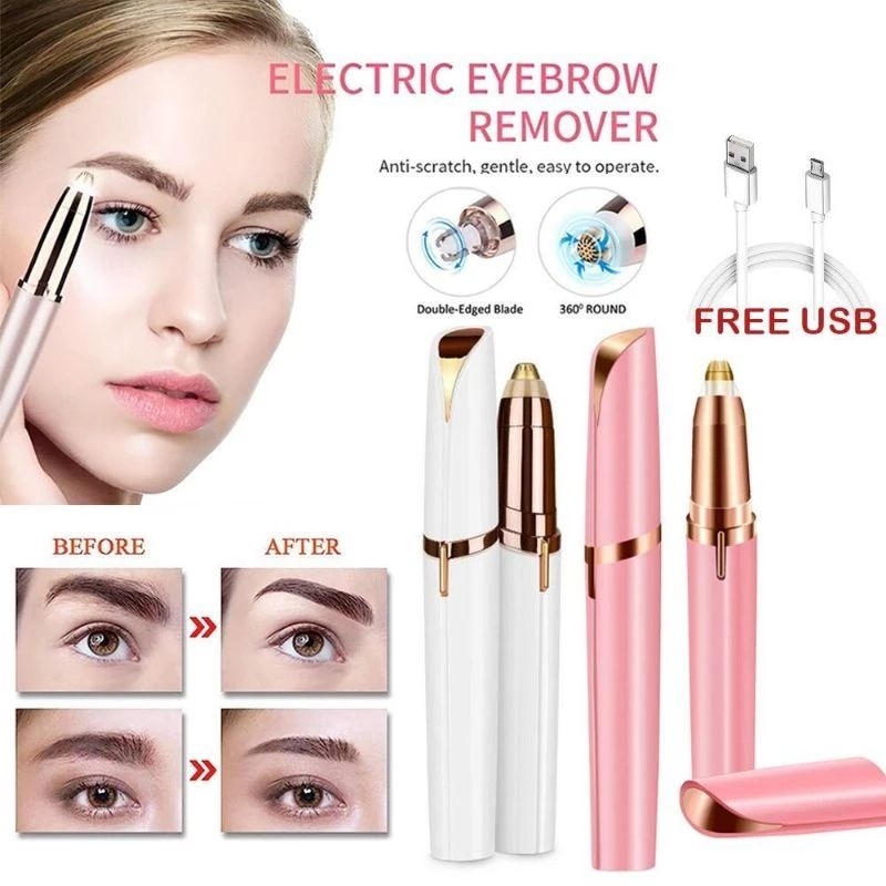 Alat pencukur alis usb charger