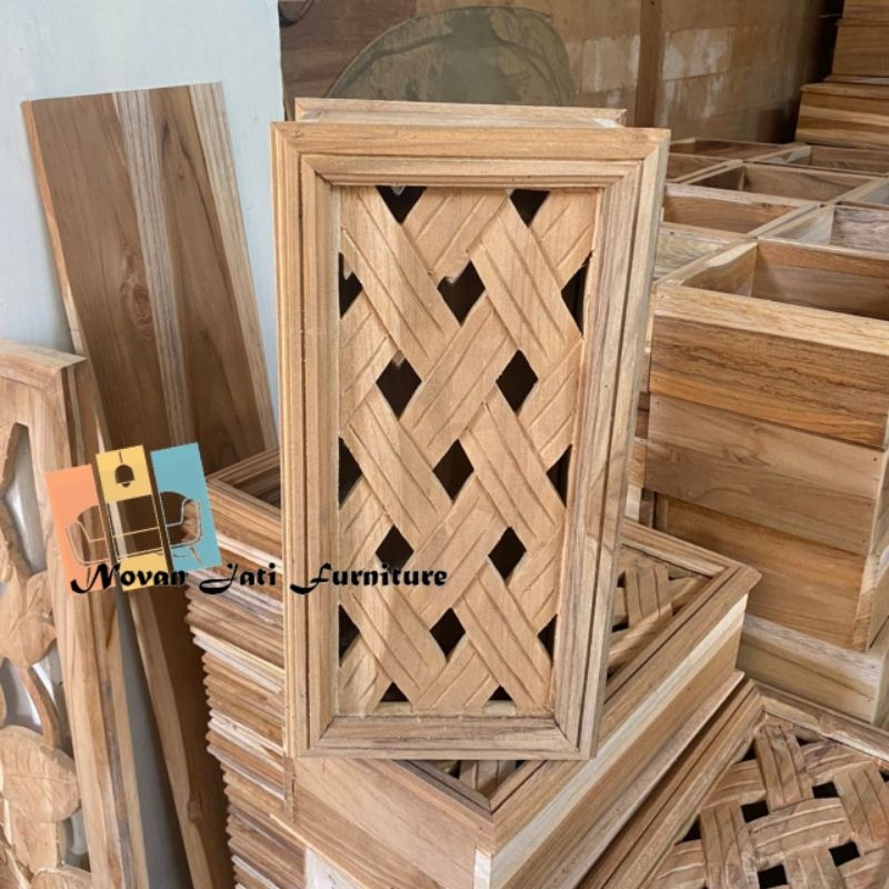 loster kayu jati uk 20x40