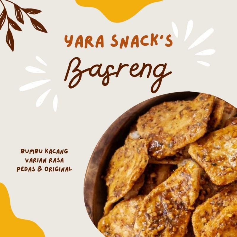 

Basreng Bumbu Kacang YARA Snack Kerupuk Basreng | Basreng Cikruh Bumbu Kacang Daun Jeruk