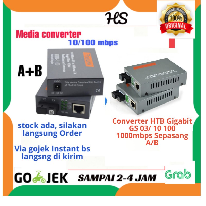 Media Converter HTB3100 Netlink. & Converter HTB Gigabit GS 03