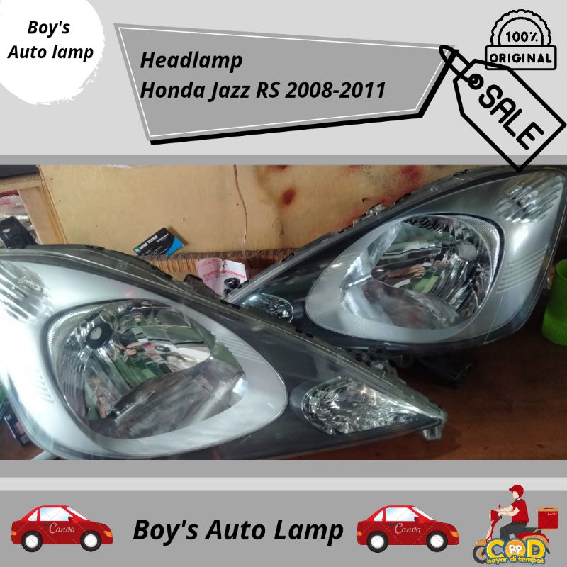 Headlamp Lampu Depan Honda Jazz RS 2008 - 2011 Original
