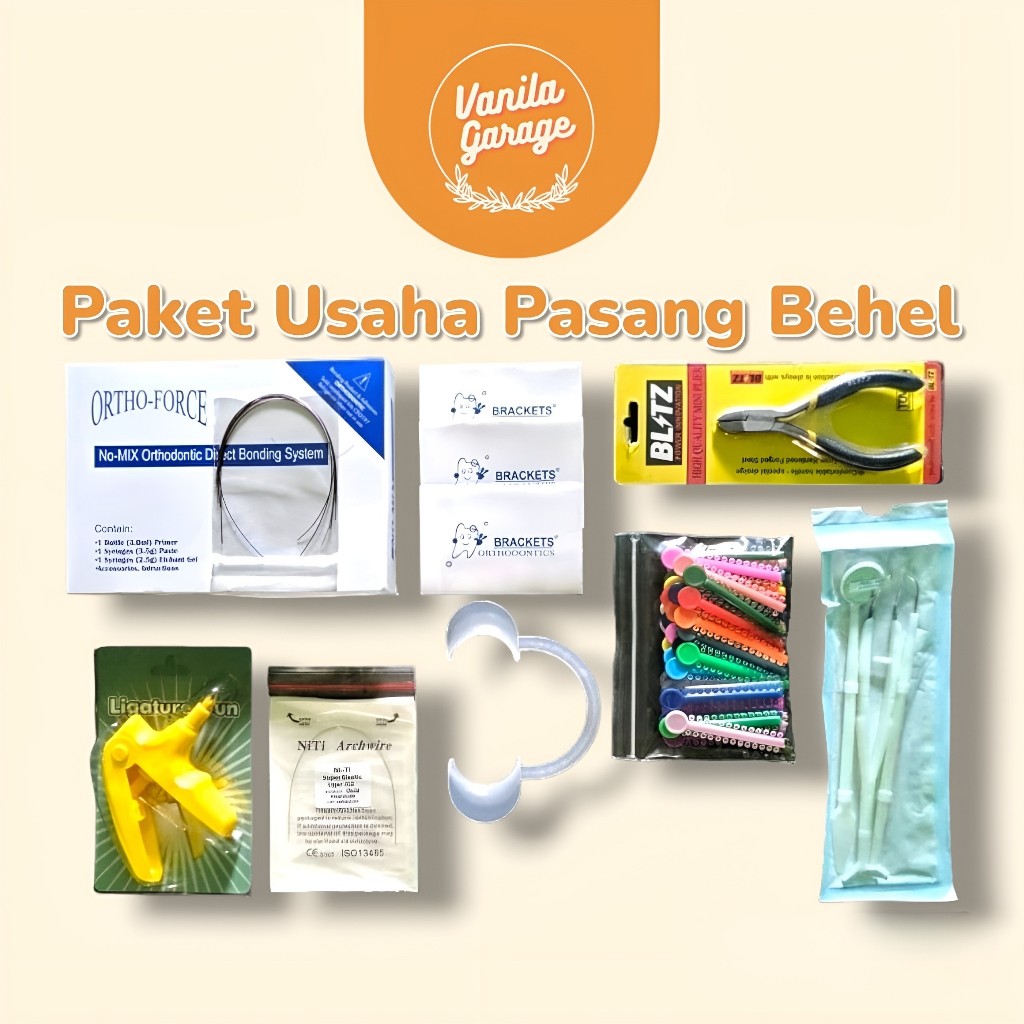 Alat Behel Gigi Lengkap 1 Paket Pemasangan Behel Non Laser