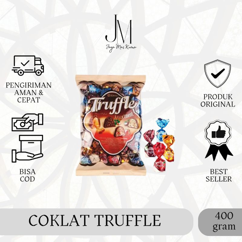 

Elvan truffle - Coklat arab turki - Truffle coklat - Coklat bungkusan - Oleh-oleh umrah - Coklat Turkey Arab Saudi
