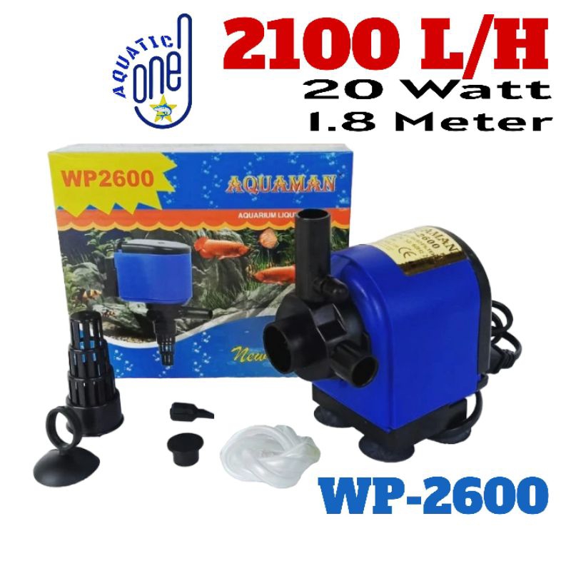 AQUAMANA WP-2600  : mesin power head ph mesin pompa filter akuarium WP 2600