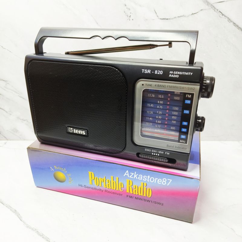 Radio tens 820 radio portable tens tsr-820 radio 4 band fm/mw/sw1/sw2