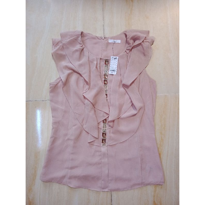 ATASAN BLOUSE KAWAI WARNA NUDE