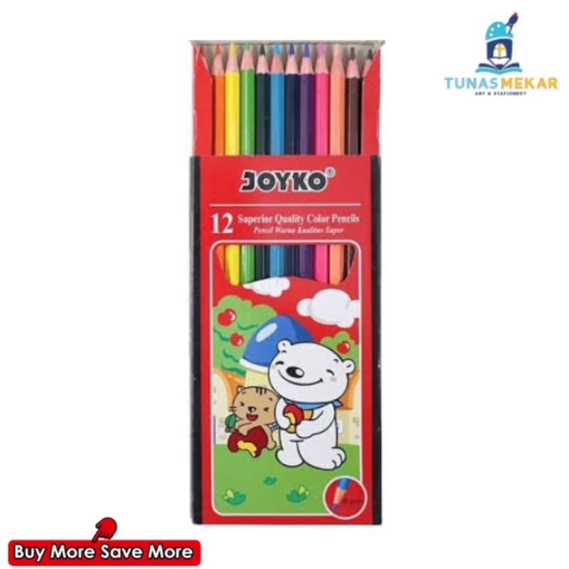 

Pensil Warna Joyko CP-12PB 12 Warna Panjang