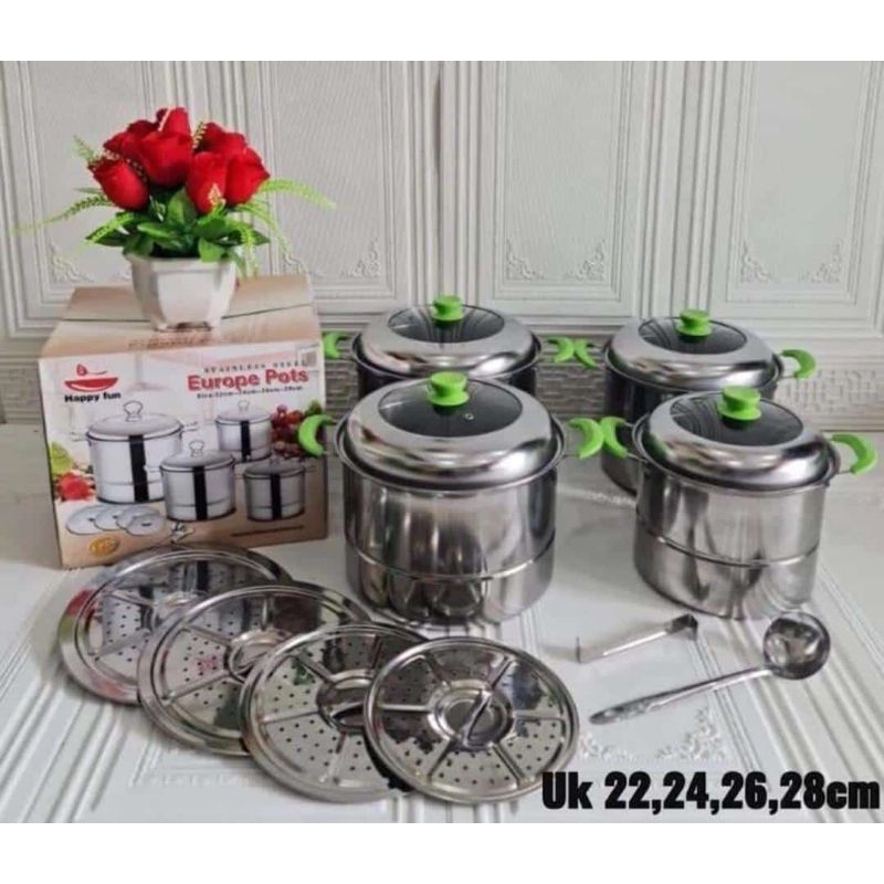 PANCI EUROPE POTS STEAMER 12 PCS HAPPY FUN