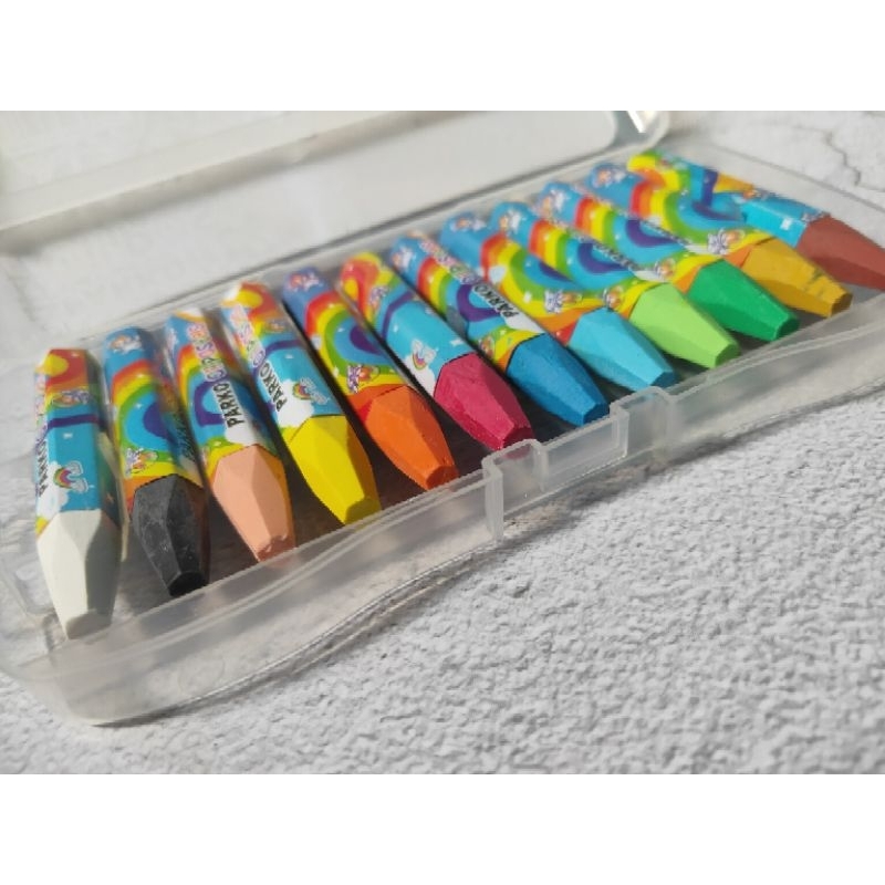 

Krayon parko alat pensil mewarnai 12 warna